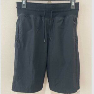 Lorna Jane Life Women's Black‎ Nylon Pull Up Elastic Waist Running Shorts- Sz S